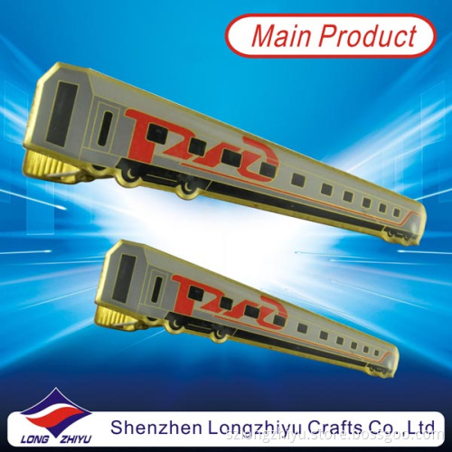 Train Design Bow Tie Clip Custom Made Tie Pin Tie Stick Pin for Men (lzy000163)